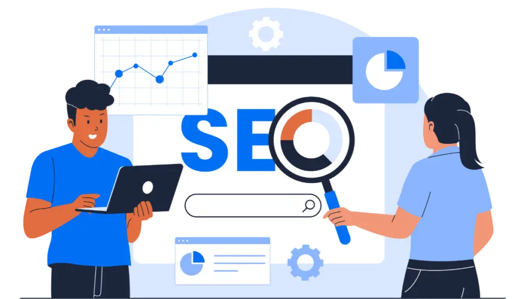 SEO analytics dashboard tracking rankings and performance